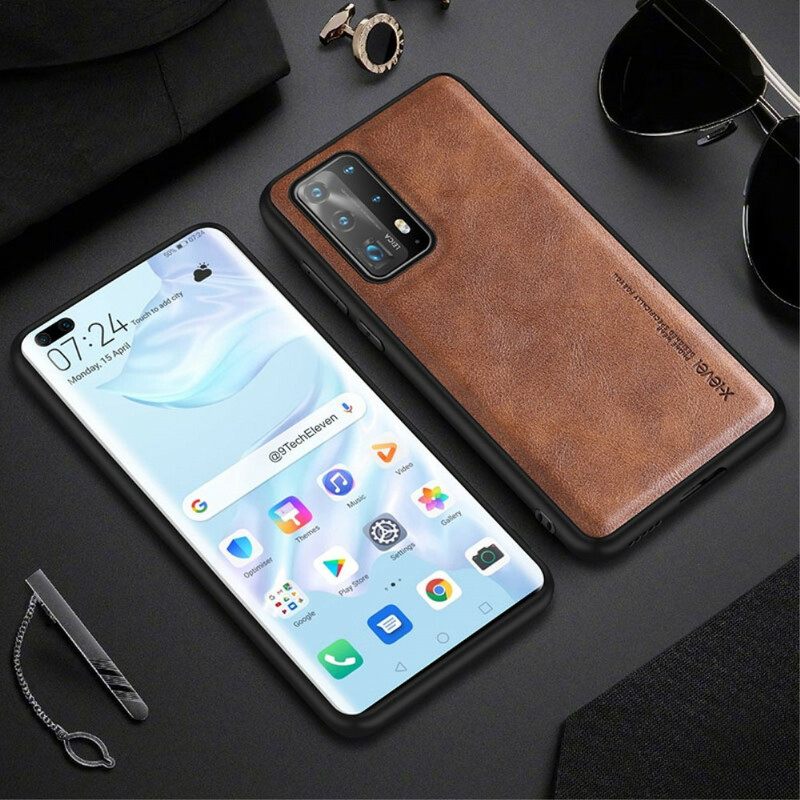 Kuori Huawei P40 Vintage Leather Effect