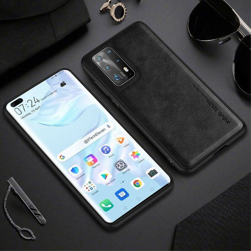 Kuori Huawei P40 Vintage Leather Effect