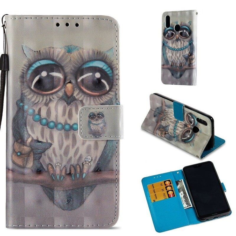 Kotelot Huawei P20 Lite Miss Owl 3d