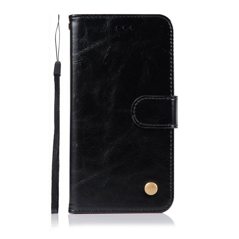 Kotelot Huawei P20 Lite Suojaketju Kuori Vintage Leather Effect Strappy