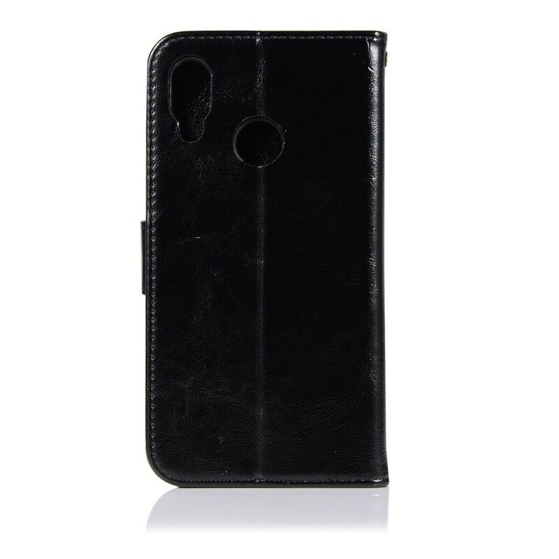 Kotelot Huawei P20 Lite Suojaketju Kuori Vintage Leather Effect Strappy