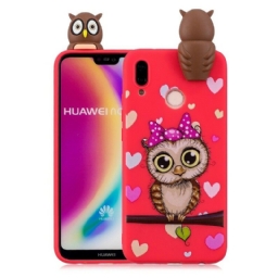 Kuori Huawei P20 Lite 3d Neiti Pöllö