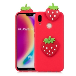 Kuori Huawei P20 Lite 3d Strawberry