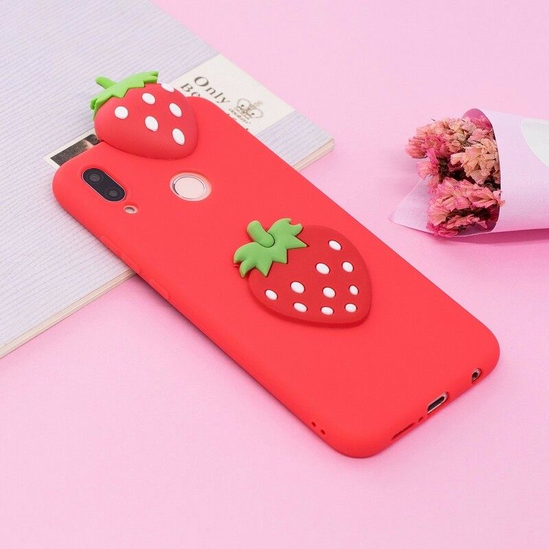 Kuori Huawei P20 Lite 3d Strawberry