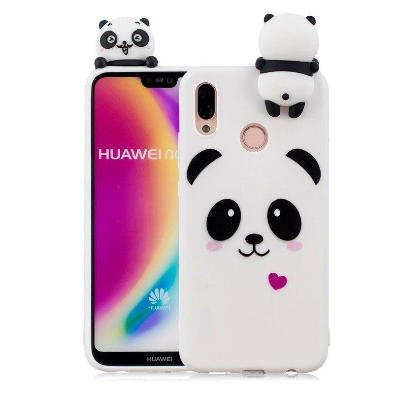 Kuori Huawei P20 Lite Panda 3d Fun