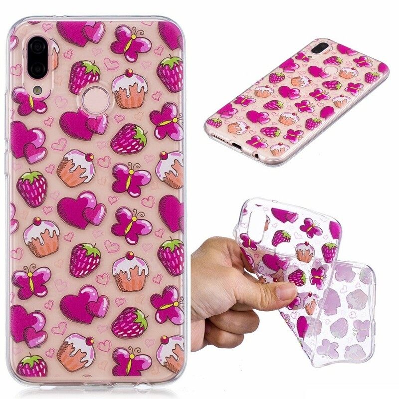 Kuori Huawei P20 Lite Transparent Love Cakes