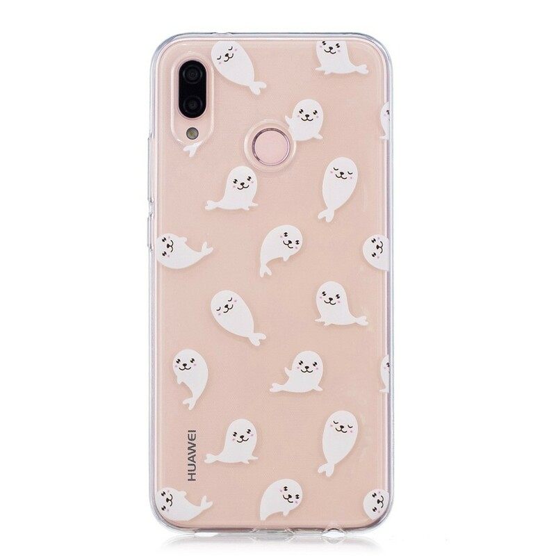 Kuori Huawei P20 Lite Transparent Sea Lions Hauskaa