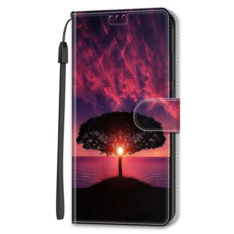 Kotelot Samsung Galaxy S24 Ultra 5g Musta Puu Ja Auringonlaskuhihna