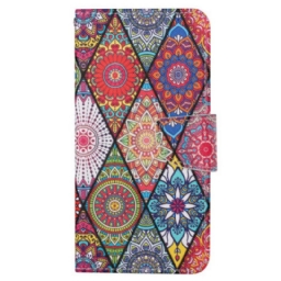 Kuoret Samsung Galaxy S24 Ultra 5g Patchwork Hihnalla