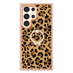 Kuori Samsung Galaxy S24 Ultra 5g Leopard Print -sormustelineellä