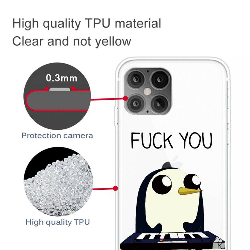 Case iPhone 12 Pro Max Penguin Haista Vittuun