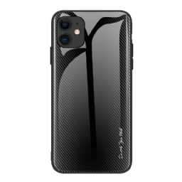 Kuori iPhone 12 Pro Max Classic Carbon Fiber Karkaistu Lasi