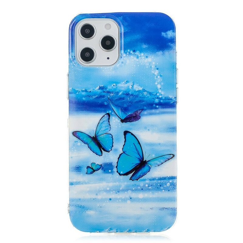 Kuori iPhone 12 Pro Max Fluorescent Butterfly Sarja