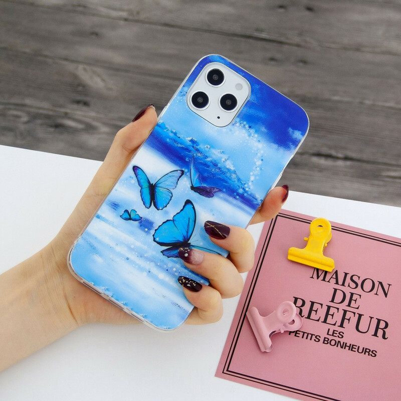 Kuori iPhone 12 Pro Max Fluorescent Butterfly Sarja