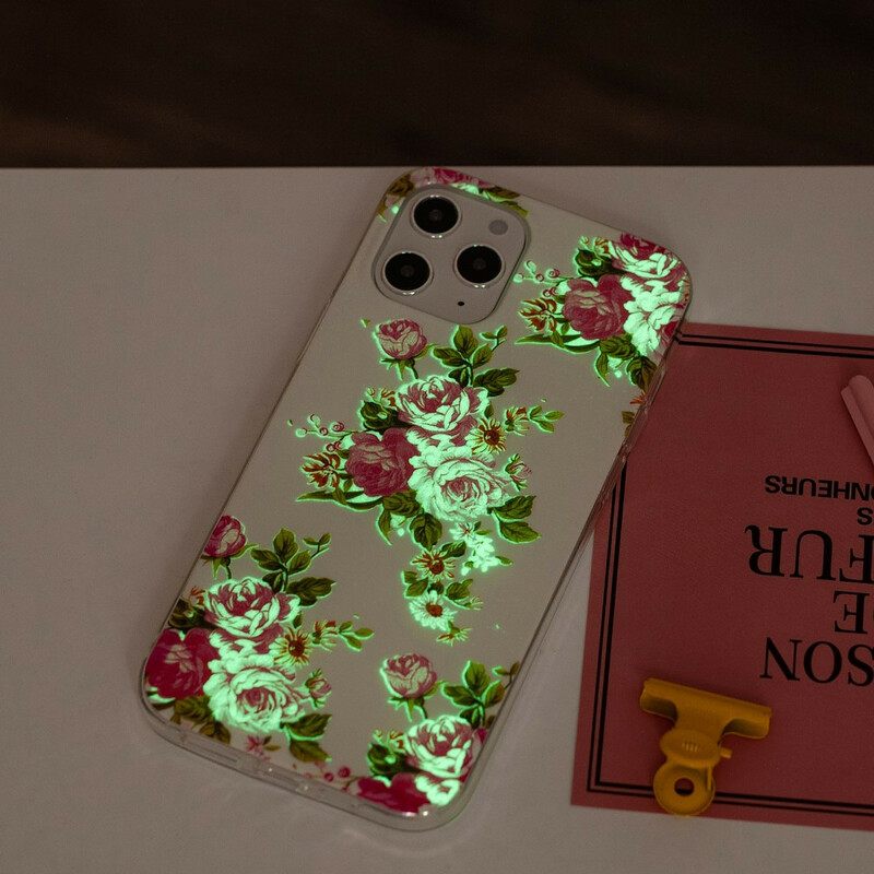 Kuori iPhone 12 Pro Max Fluorescent Liberty Flowers