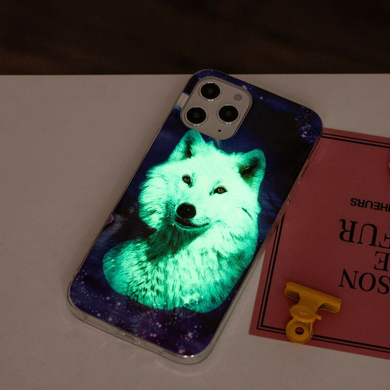 Kuori iPhone 12 Pro Max Fluorescent Wolf Sarja