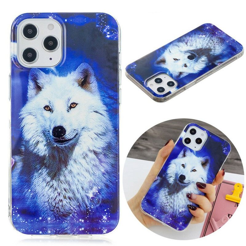 Kuori iPhone 12 Pro Max Fluorescent Wolf Sarja