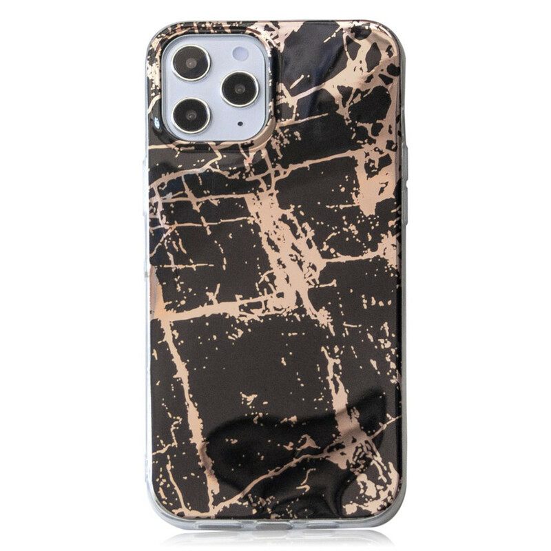 Kuori iPhone 12 Pro Max Marble Colored Geometry 2