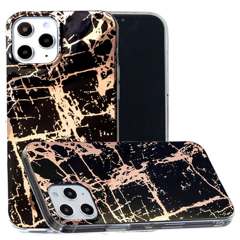 Kuori iPhone 12 Pro Max Marble Colored Geometry 2