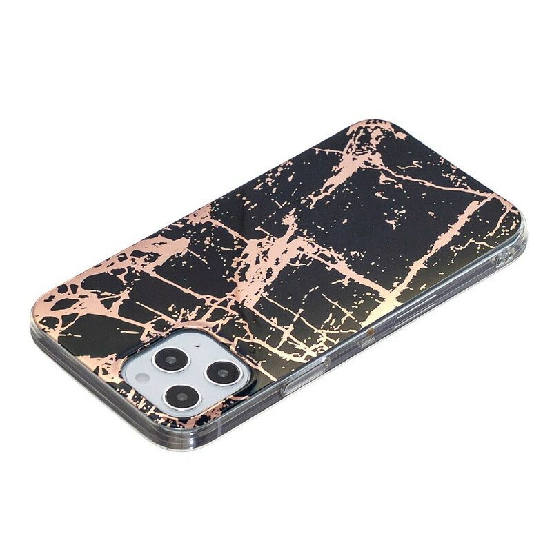 Kuori iPhone 12 Pro Max Marble Colored Geometry 2