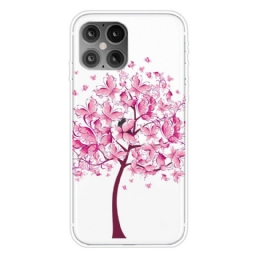 Kuori iPhone 12 Pro Max Pink Tree Top