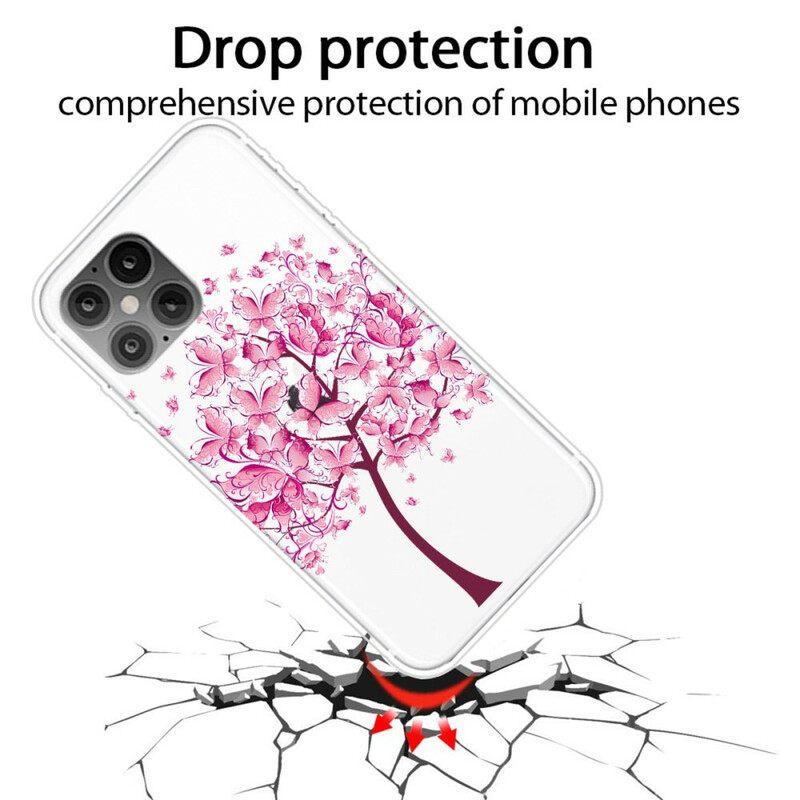 Kuori iPhone 12 Pro Max Pink Tree Top