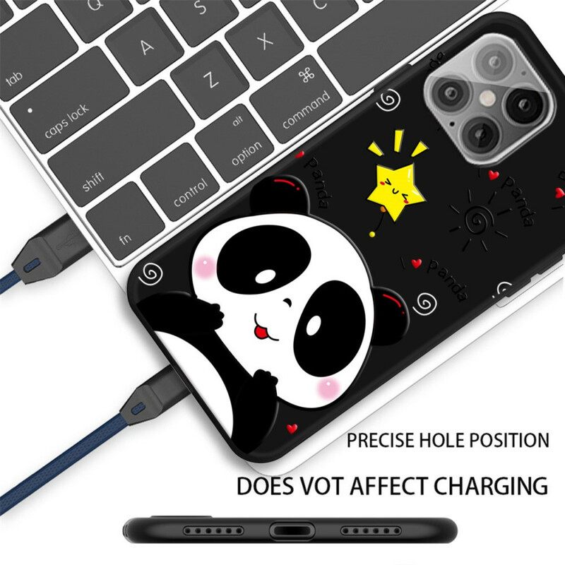 Kuori iPhone 12 Pro Max Star Panda