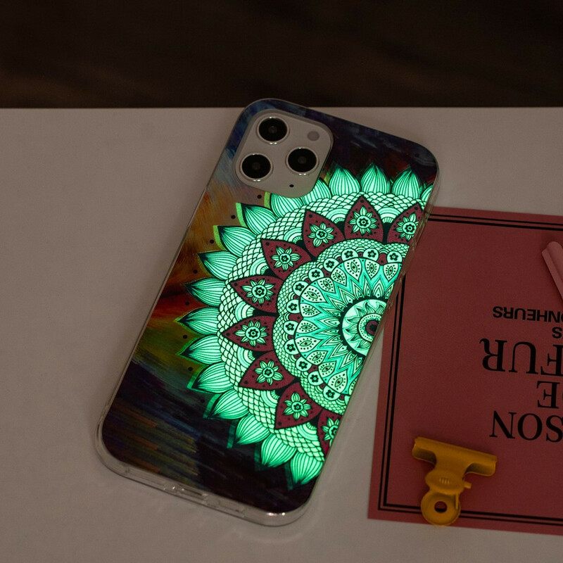 Kuori iPhone 12 Pro Max Värikäs Fluoresoiva Mandala