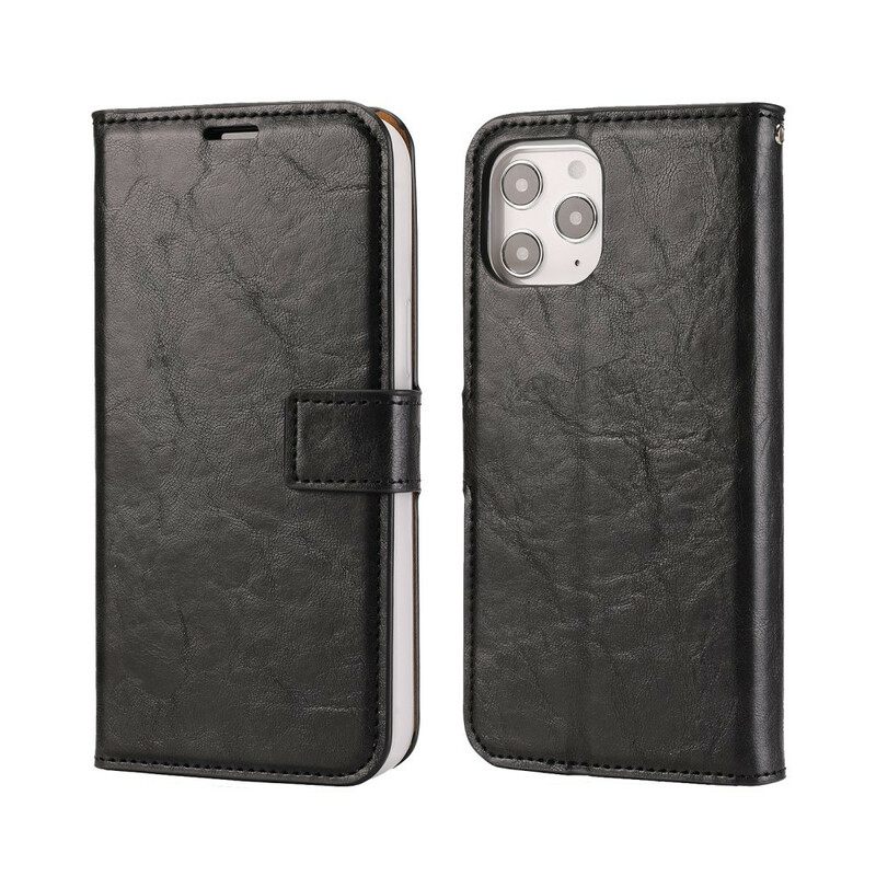 Kuori Kotelot iPhone 12 Pro Max Irrotettava Distressed Leather Tyyli