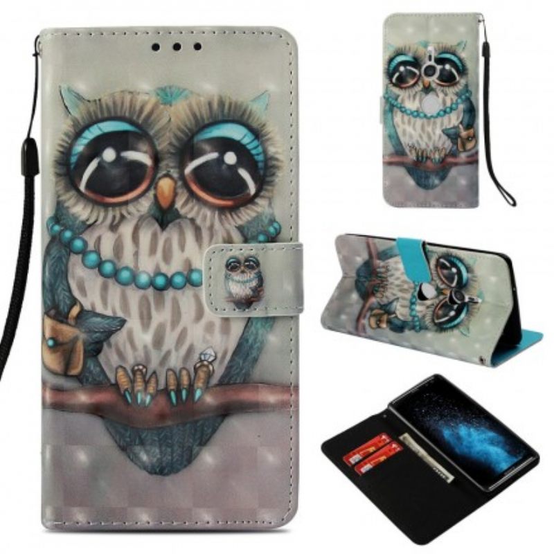 Kotelot Sony Xperia XZ3 Miss Owl 3d