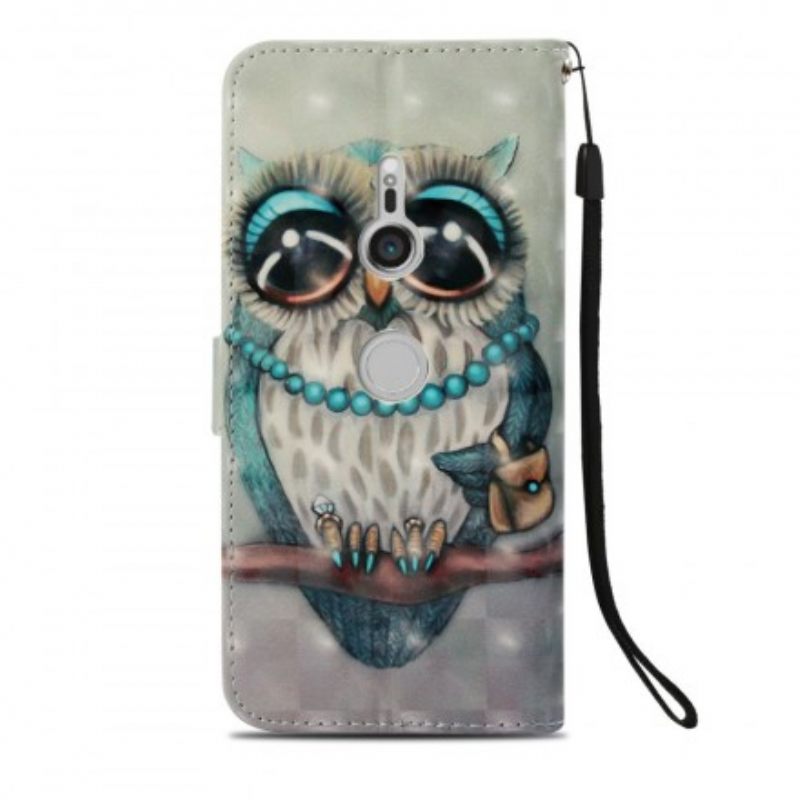 Kotelot Sony Xperia XZ3 Miss Owl 3d