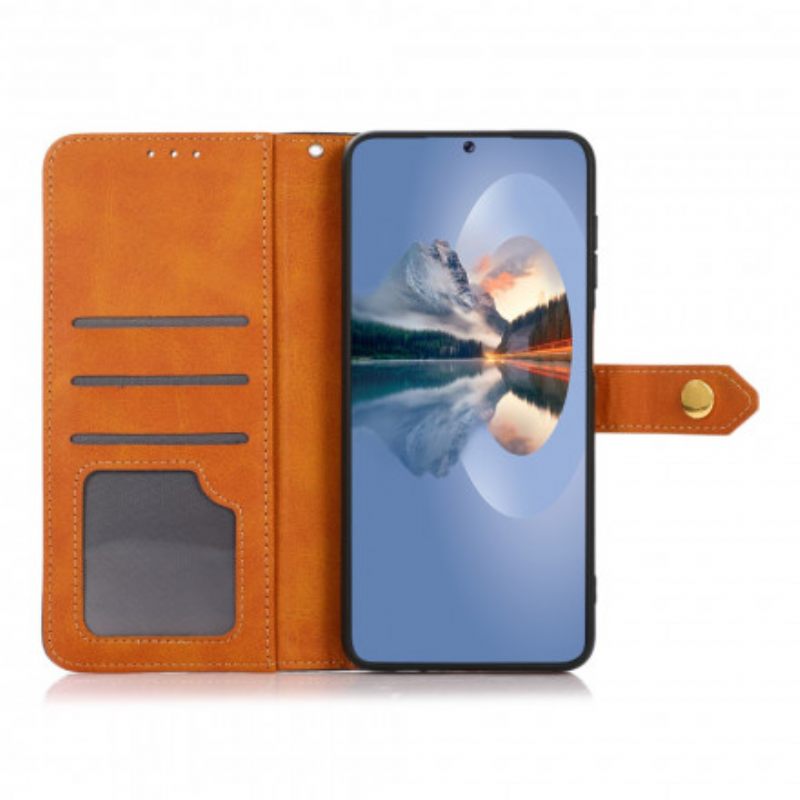 Kotelot Oppo A54 5G / A74 5G Faux Leather Khazneh-hihnalla