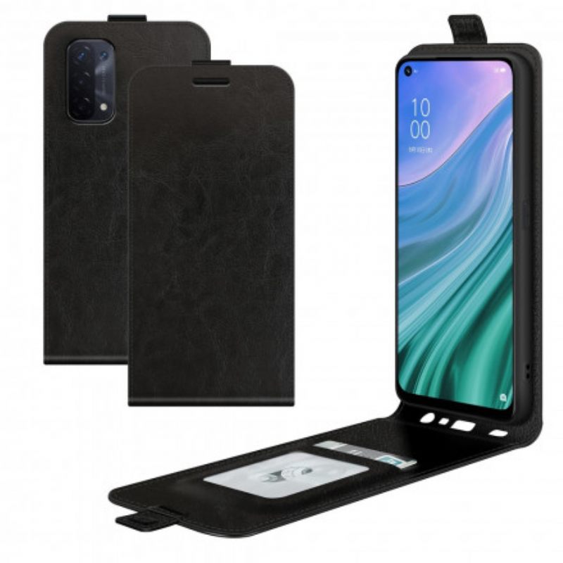 Kotelot Oppo A54 5G / A74 5G Vertical Flap Leather Effect