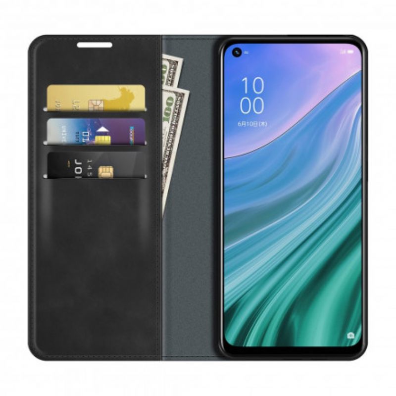 Puhelinkuoret Oppo A54 5G / A74 5G Kotelot Flip Skin-touch