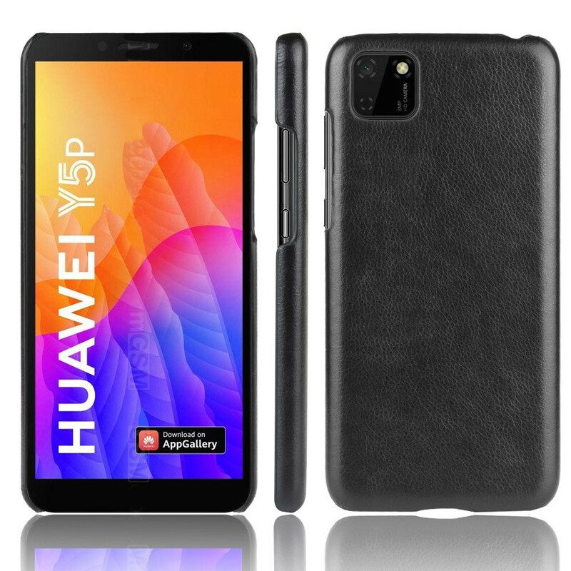 Kuori Huawei Y5p Litchi Performance Leather Effect