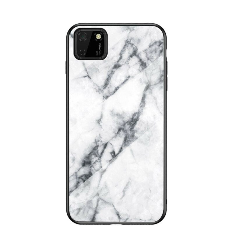 Kuori Huawei Y5p Tempered Glass Marble Colors