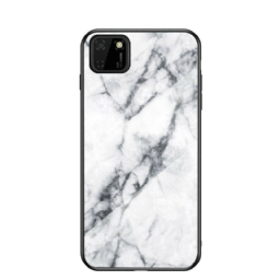 Kuori Huawei Y5p Tempered Glass Marble Colors