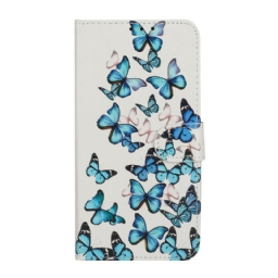 Puhelinkuoret Huawei Y5p Kotelot Flip Myriad Of Butterflies