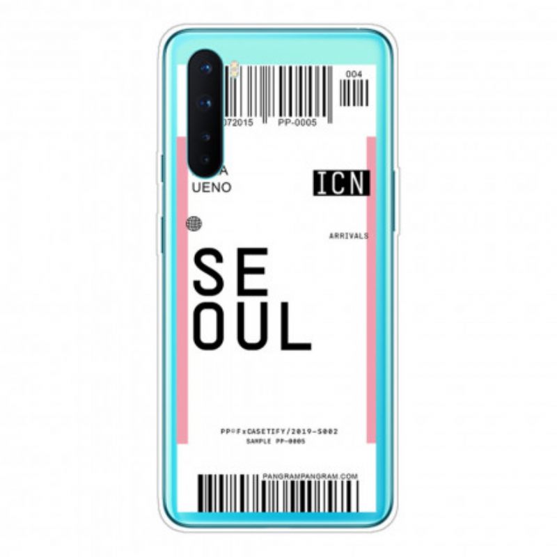 Case OnePlus Nord Boarding Pass Souliin