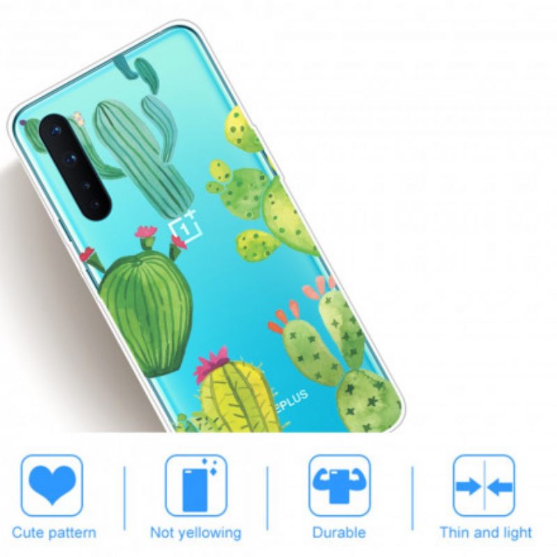 Case OnePlus Nord Cacti Watercolour