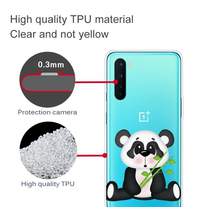 Case OnePlus Nord Transparent Sad Panda