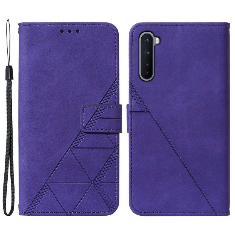 Flip Case OnePlus Nord Pyramid Leather Effect