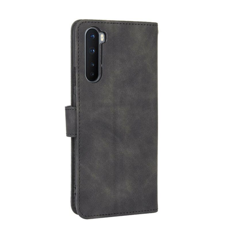 Flip Case OnePlus Nord Soft Touch Nahkaefekti