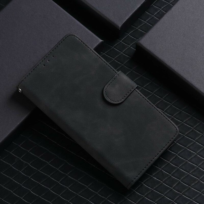 Flip Case OnePlus Nord Soft Touch Nahkaefekti