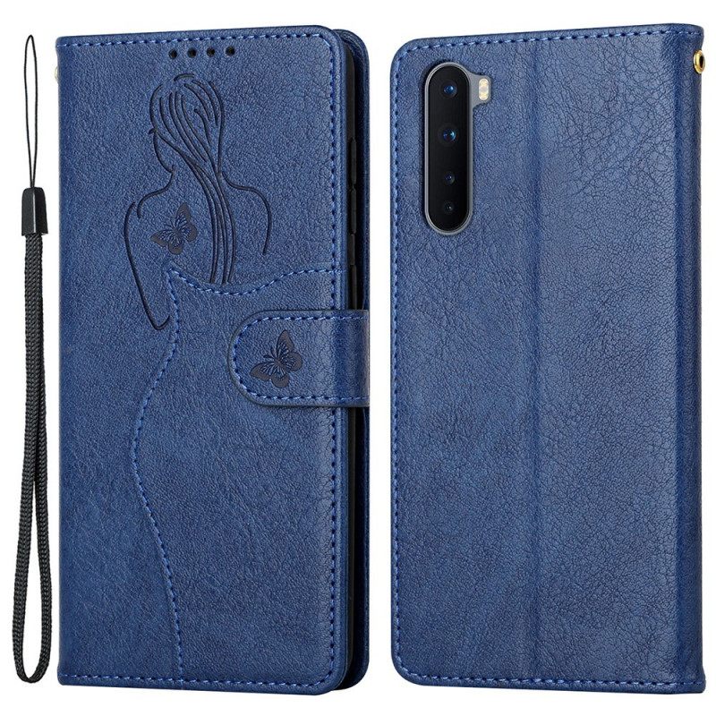 Kotelot OnePlus Nord Faux Leather Silhouette