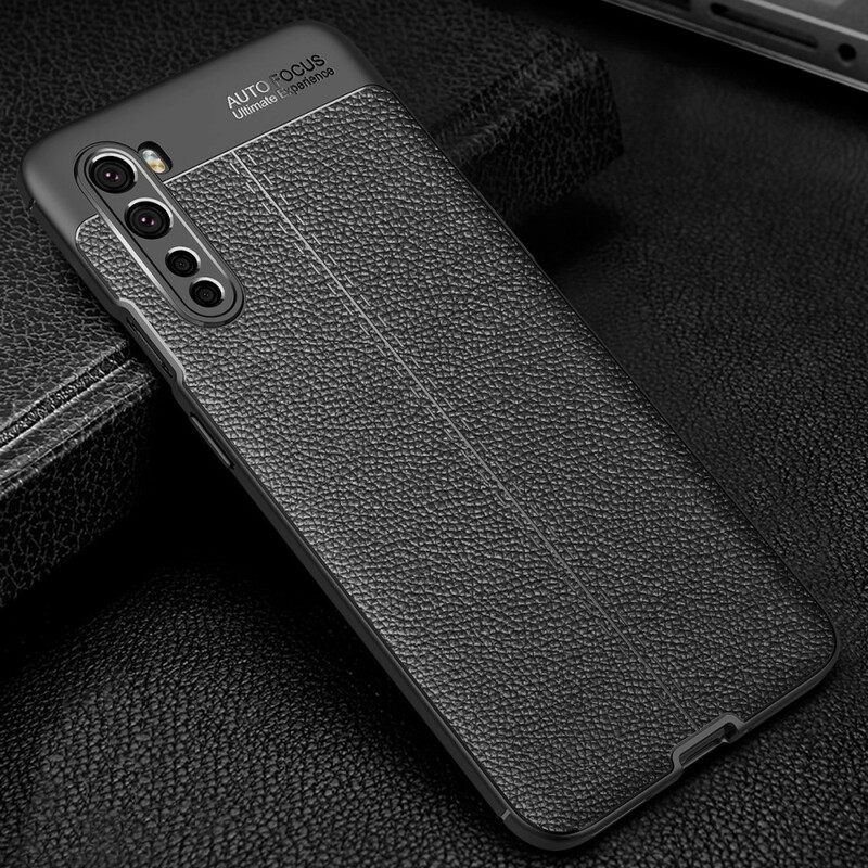 Kuori OnePlus Nord Double Line Litchi Leather Effect