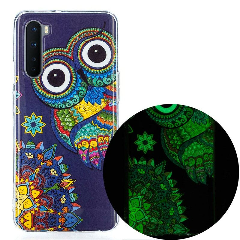 Kuori OnePlus Nord Owl Fluoresoiva Mandala