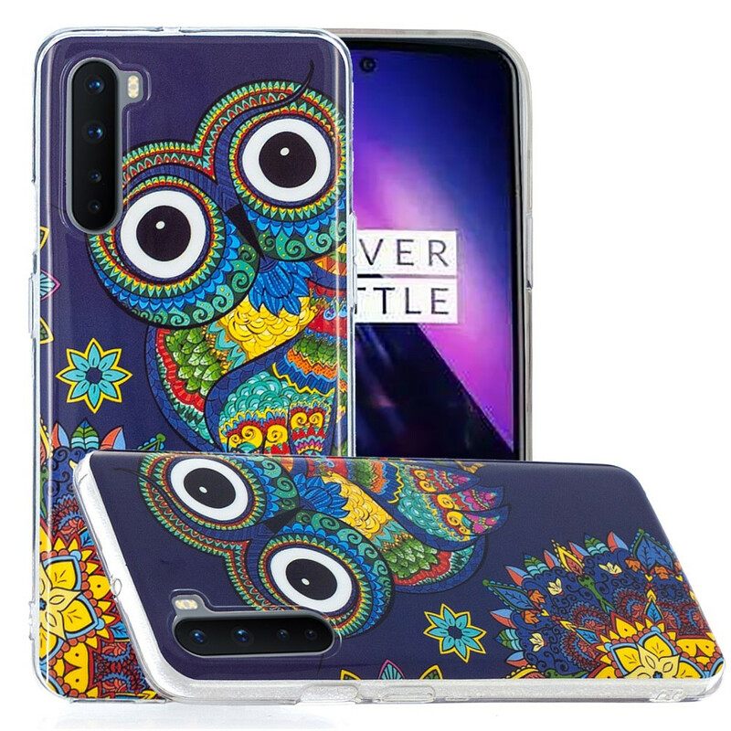 Kuori OnePlus Nord Owl Fluoresoiva Mandala