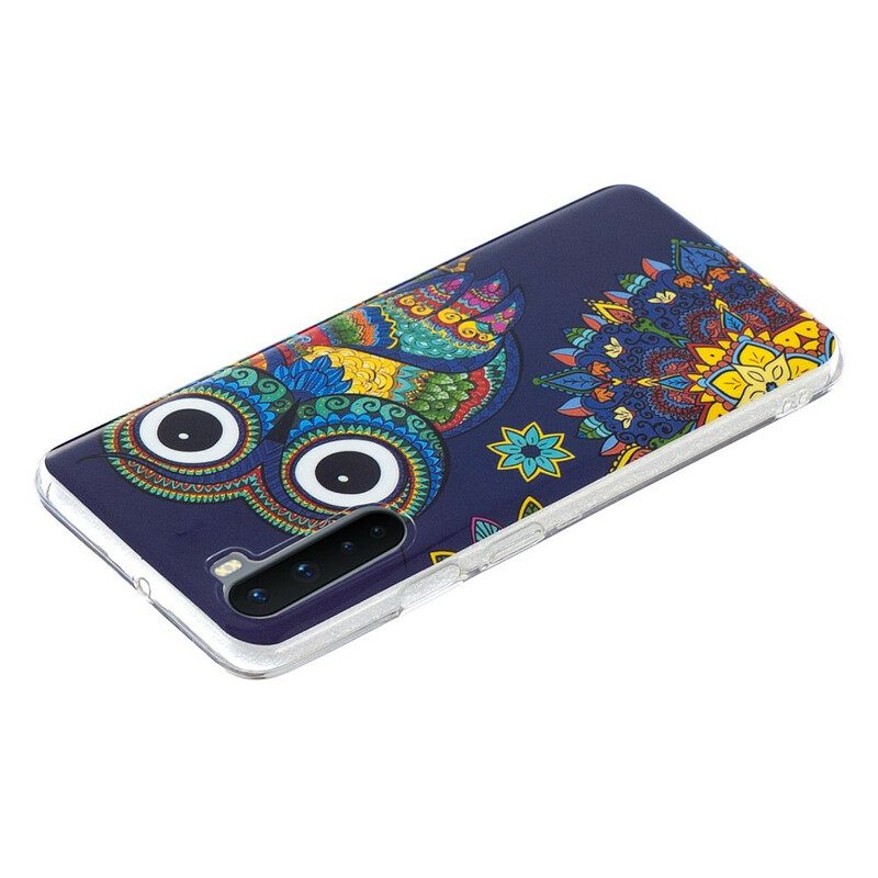 Kuori OnePlus Nord Owl Fluoresoiva Mandala