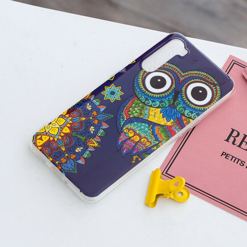 Kuori OnePlus Nord Owl Fluoresoiva Mandala